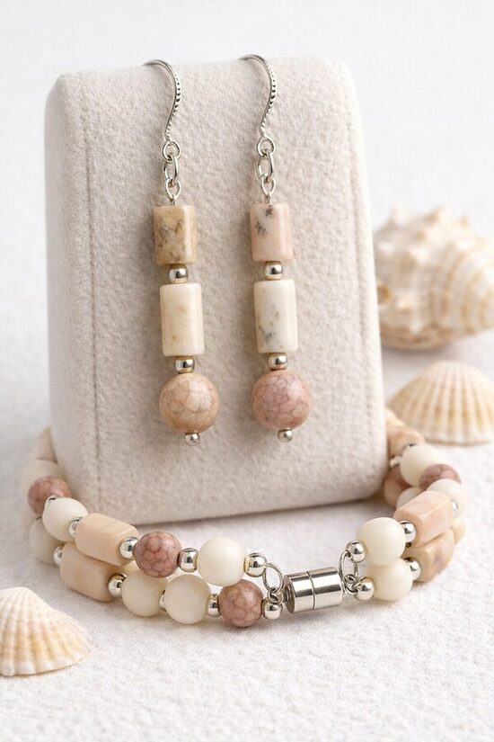 Dabīgo pērļu rotu komplekts "Dabas pērles"